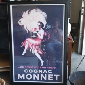 COGNAC Monnet 75x24 framed artwork